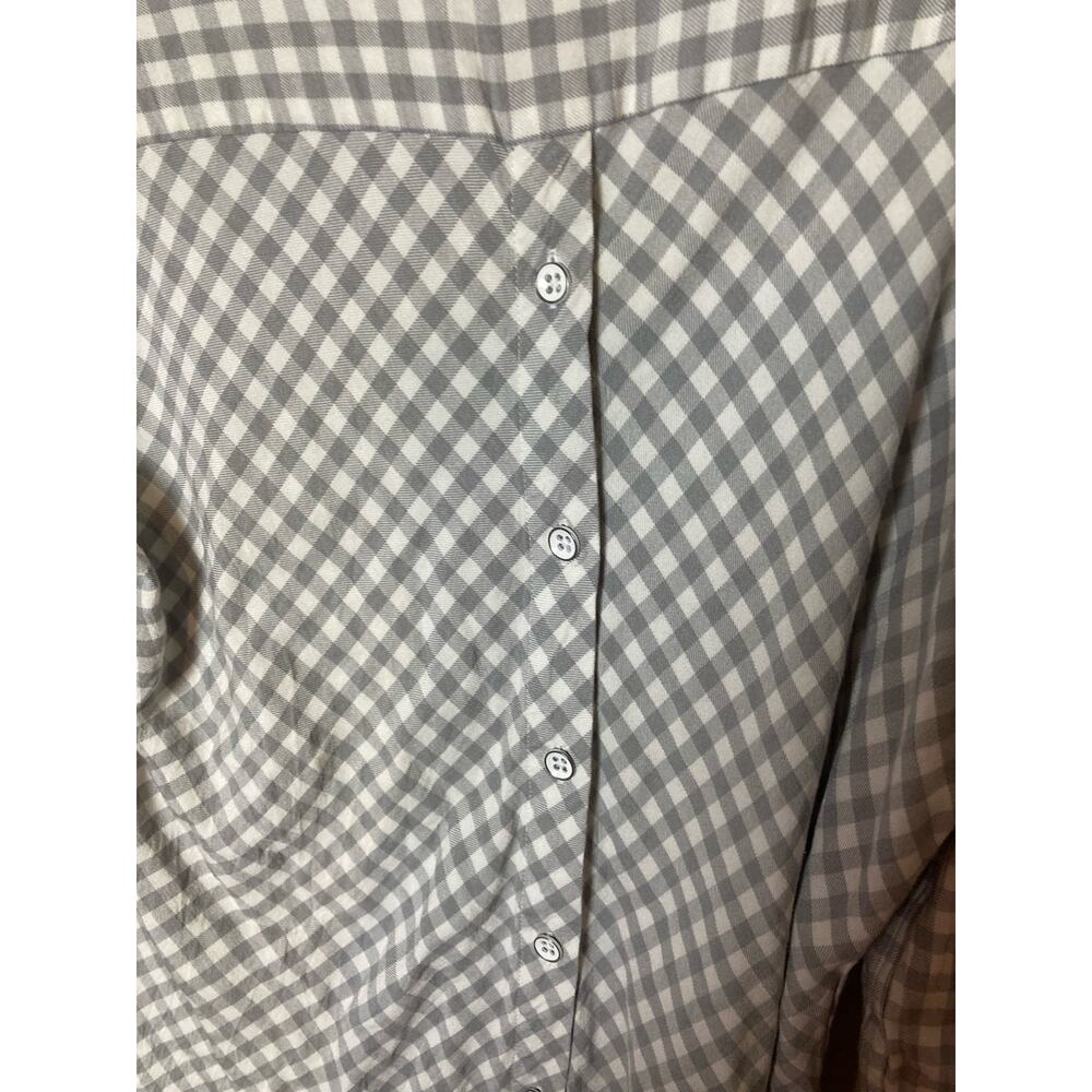 Jachs Girlfriend Chek Pattern Button Up Size M - image 5